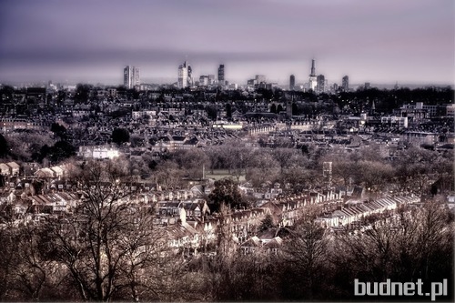 Panorama Londynu z Alexandra Palace